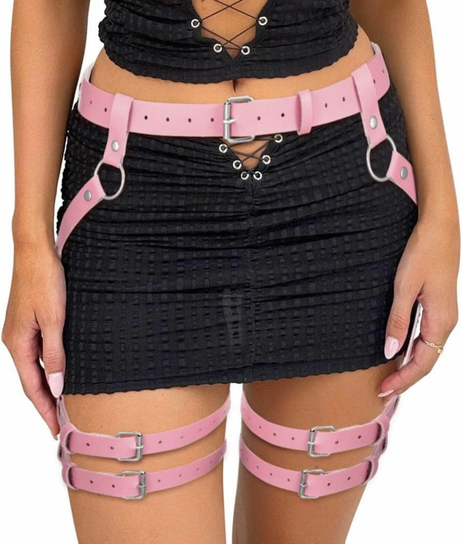 Body Chains | BODIY Bodiy Punk Women Waist Belt For Leg Gothic Thigh Body Chain Festival Outfit Rave Accessories For Women And Girls