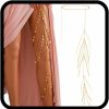 Body Chains | BODIY Bodiy Sequin Leg Chain Gold Layered Thigh Chain Waist Body Chains Party Rave Body Accesory For Women Dress