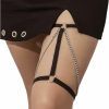 Body Chains | Rotaiboes Leg Garter Belt Sexy Thigh Chains Body Chain Bikini Thigh Jewelry Party Beach Body Jewelry For Women And Girls (Silver)