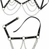 Body Chains | Bmirth Bmirth Sexy Belly Waist Chain Belt Leather Body Harness Leg Garter Chain Thigh Body Jewelry Accessories For Women And Girls