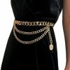 Body Chains | JWICOS Jwicos Gold Bohemian Layered Waist Chain Belly Chain Belt With Coin Punk Chunky Body Chain For Women And Girls