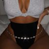 Body Chains | Nicute Nicute Waist Chain Rhinestone Belly Chains Summer Crystal Body Jewelry For Women And Girls