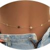 Body Chains | MIFYNN Simple Belly Chain For Women And Girls Gold Silver Star Waist Chain Beach Bikini Body Jewelry Adjustable 68-93Cm