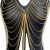 Body Chains | eartif Tassel Chest Chain For Wome Gold Boho Layered Body Chain Necklace Sexy Bikini Bra Chains For Party Jewelry Gift