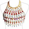 Body Chains | SIAITTE Adjustable Rhinestone Top Body Chain Women'S Fashion Necklaces Bra Chain For Bikini Halloween Costume Party Body Jewelry