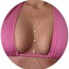 Body Chains | Zehope Zehope Boho Pearl Body Chain Gold Sexy Waist Belly Chains Bikini Beach Bra Body Chain Jewelry For Women And Girls