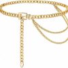 Body Chains | Suyi Chain Belt For Women Girls Gold Metal Waist Chain Multilayer Chunky Chain Belts For Dress