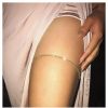 Body Chains | Allereyae Allereyae Vintage Crystal Tennis Leg Chain Silver Rhinestone Body Chain Round Cut Tennis Thigh Chain Minimal Cz Leg Chain Jewelry For Women And Girls (Silver)