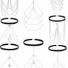 Body Chains | FASACCO Fasacco 6-8Pcs Snake Leg Chain Thigh Chain For Women Layered Crystal Boho Body Chains Party Summer Beach Thigh Body Chain Jewelry