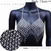 Body Chains | CanB Canb Rhinestone Sexy Bra Chian Sparkly Crystal Tassel Underwear Body Chains Summer Beach Bikini Nightclub Chain Body Accessories Jewwlry For Women And Girls(Style-3)