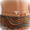 Body Chains | YANCHUN 2Pcs Crystal Beads Waist Chains Layered Shell Belly Chain Boho Colorful Beads Waist Chain Belt Summer Beach Body Jewelry For Women Girls