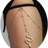 Body Chains | CSIYANJRY99 Gold Snake Leg Chain Jewelry For Women Sexy Thigh Chain For Girls Boho Body Chain For Beach Summer Holiday