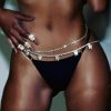 Body Chains | OW Jeweky Halloween Crystal Butterfly Waist Chain Belly Silver Belt Body Chains Summer Beach Body Accessories Jewelry For Women And Girls