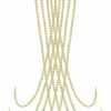 Body Chains | YADOCA Yadoca Body Chain For Women Sexy Gold Layered Crossover Tassels Bra Chain Minimalist Belly Chain Necklace Summer Beach Bikini Body Jewelry