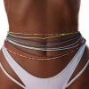 Body Chains | TWINKLEDE Twinklede Elastic Beads Belly Waist Chain Colorful Beaded Body Chains Set Festival Rave Summer Bikini Body Jewelry For Women And Girl