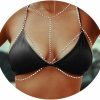 Body Chains | Sexyhot Sexyhot Body Chains For Women Sexy, 18K Gold Plated Rhinestone Belly Waist Chain Necklace Layered Crossover Crystal Bra Body Jewelry Accessory Gift For Party Nightclub Summer Beach