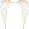 Body Chains | Yovic Yovic Boho Gold Body Chain Sexy Sequins Shoulder Chain Necklace Bikini Tassel Bra Chains Rave Nightclub Party Body Jewelry For Women And Girls (Gold-4)