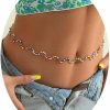 Body Chains | Metisee Metisee Waist Chain Beads Waist Chains Boho Chain Belt Beaded Body Chain Multilayer Belly Chain Bikini Summer Belt Chains Jewelry For Women And Girls