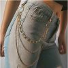 Body Chains | Yheakne Yheakne Punk Pants Chain Layered Jeans Chain Gold Trousers Chain Wallet Pocket Chain Layered Wallet Chain Hip Hop Pants Chain Jewelry For Women And Men