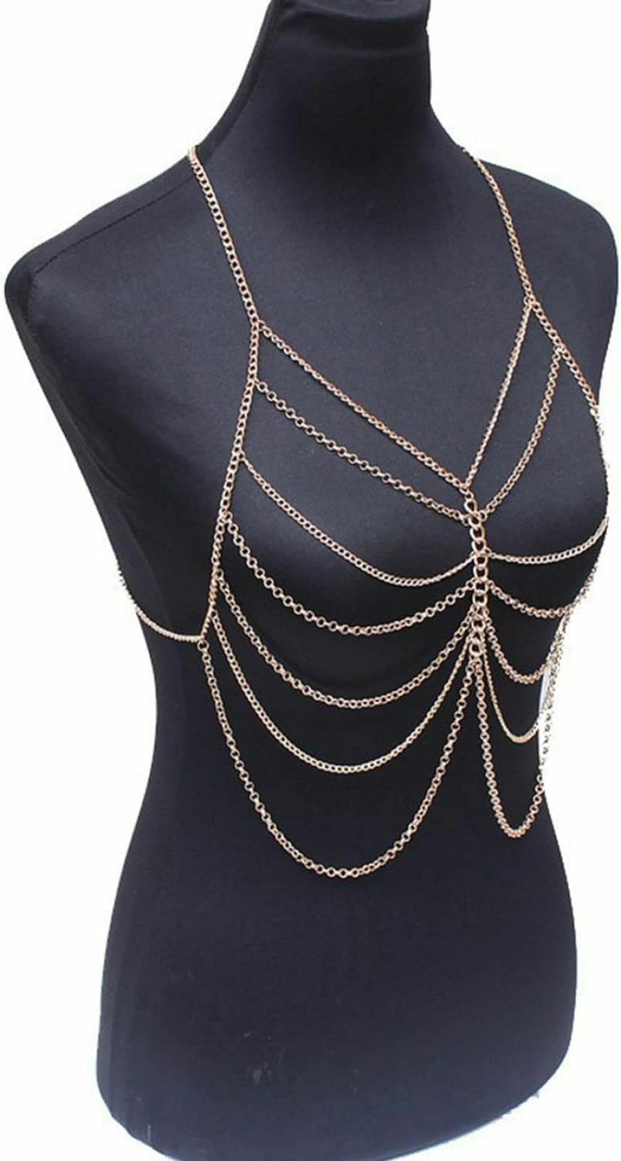 Body Chains | CareUToo Women Body Chain Jewelry - Fashion Backless Full Body Chain Belly Chain Jewelry For Women, Suitable For Costume Party