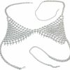 Body Chains | USHOBE Ushobe Hollow Chain Necklace Bikini Bra Accessories Beach Party Body Jewelry For Women Ladies Decoration Silver