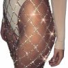 Body Chains | Newfancy Women Sparkle Rhinestone Skirt Body Chain Fringe Waist Belt Jewelry Sexy Bikini Cover Up For Rave Beach Dance Party Nightclub