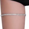 Body Chains | Riymusry Rhinestone Leg Chain Rhinestone Thigh Chain Jewelry Elasticity Crystal Thigh Leg Chain Rhinestone Body Chain Accessories For Women(Thigh Jewelry)