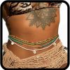 Body Chains | COSYDAYS Cosydays African Waist Bead Chain Elastic Body Chains Colorful Belly Beads Seashell Beaded Chain Summer Bikini Jewelry For Women(Pack Of 4)