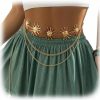 Body Chains | WFik Women Multi-Layere Tassel Sun Pendant Waist Belt Bikini Hollow Out Waist Chains Jewelry Metal Long Belly Chain Belt Rave Party Body Accessories Jewelry For Dress