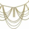 Body Chains | CHRAN Chran Women'S Tassel Waist Chain Gold Multi Layered Body Chain Beach Belly Chain Sexy Party Jewelry