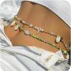 Body Chains | EZSONA Boho African Waist Beads Chains Layered Shell Bead Belly Chain Body Jewelry Bikini Beach Accessories For Women And Girl, Silver