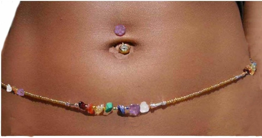 Body Chains | Cusmyre Waist Beads Jewelry Summer Beach Shell Bead Waist Chain Bikini Bead Belly Chains Body Jewelry, Bead Waist Chain For Summer Beach