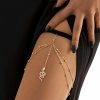 Body Chains | COSYDAYS Cosydays Snake Leg Chain Gold Thigh Body Chain Layered Thigh Chains Rave Party Body Jewelry For Women And Girls