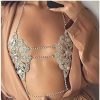 Body Chains | CanB Canb Rhinestone Sexy Bra Chains Shiny Crystal Tassel Underwear Necklace Chains Summer Beach Bikini Nightclub Chain Body Accessories Jewelry For Women And Girls